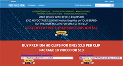 Desktop Screenshot of freevideobacks.com